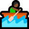 Person Rowing Boat - Medium Black emoji on Microsoft
